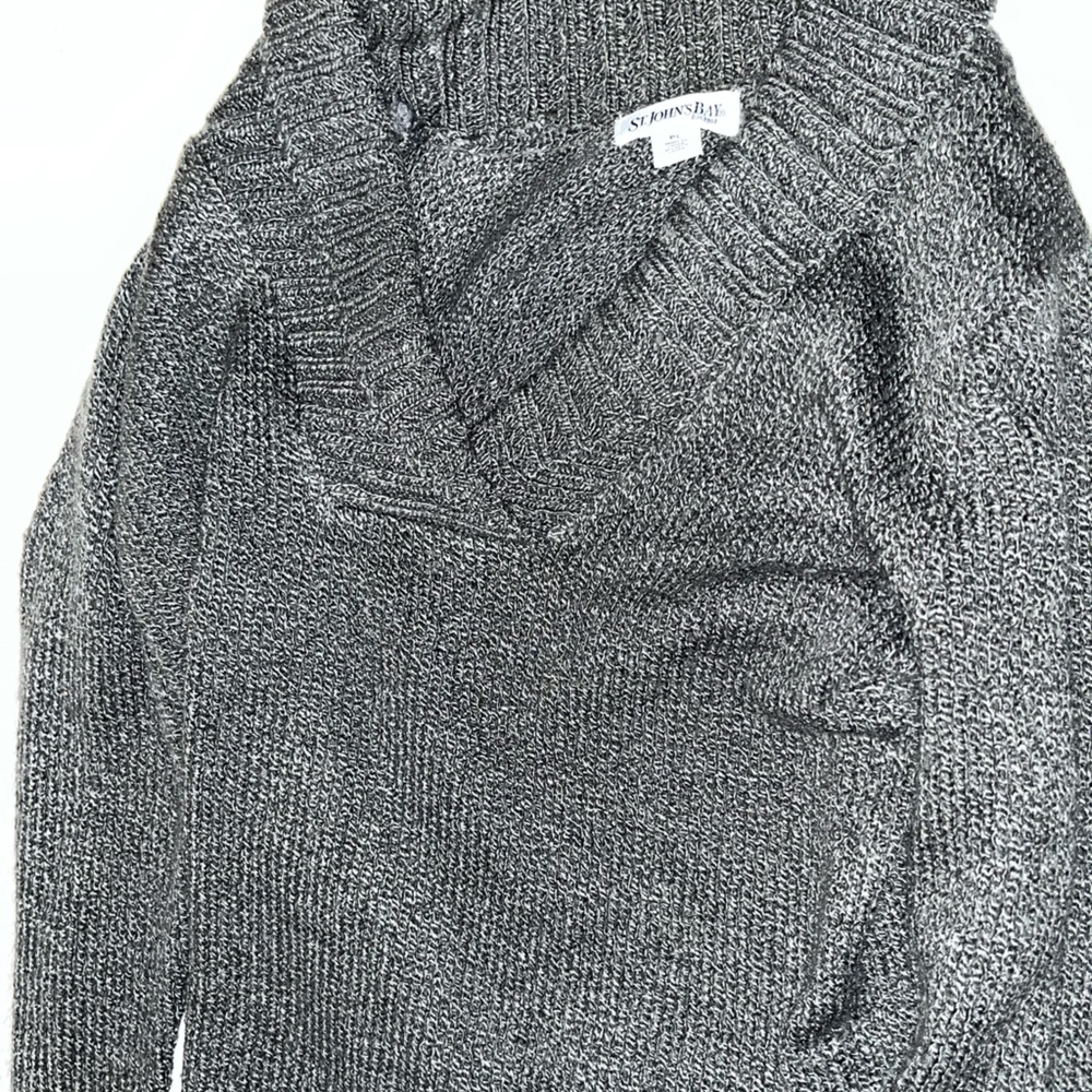 gray sweater